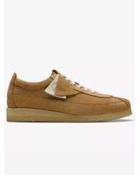 Clarks - Mid Tan Suede Wallabee Tor Trainer - Lyst