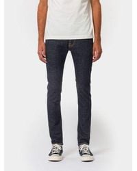 Nudie Jeans - Dark Wash Tight Terry Rinse Twill Jean - Lyst