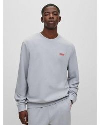HUGO - Drick194 Crew Neck Sweatshirt - Lyst