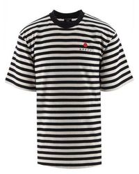 Edwin - Garment Washed Basic Stripe T-Shirt - Lyst