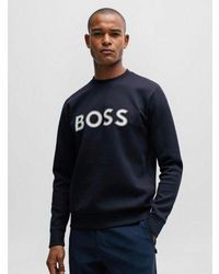 BOSS - Dark Salbo 1 Hd Logo Sweatshirt - Lyst