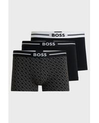 BOSS - Assorted 3-Pack Bold Design Trunk - Lyst