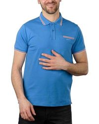 GANT - Day 3-Colour Tipping Solid Pique Polo Shirt - Lyst