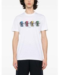 Paul Smith - Regular Fit Faces T-Shirt - Lyst