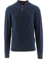 Hackett - Slim Fit Logo Long Sleeve Polo Shirt - Lyst