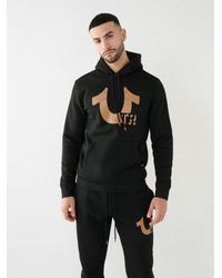 True Religion - Acorn Horseshoe Logo Pullover Hoodie - Lyst