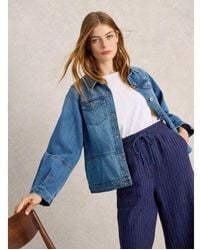 White Stuff - Mid Denim Camille Denim Jacket - Lyst
