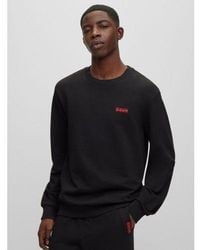 HUGO - Drick194 Crew Neck Sweatshirt - Lyst