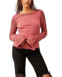 Free People - Mauve Cuffing Season Top - Lyst