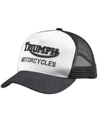 Triumph - Bone Oil Trucker Embroidered Motorcycles Cap - Lyst