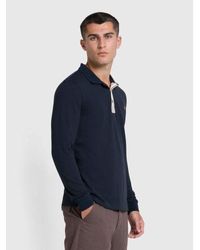 Farah - True Drexler Long Sleeve Polo Shirt - Lyst