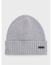BOSS - Fati Logo Plaque Beanie - Lyst