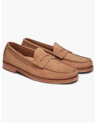 G.H. Bass & Co. - Earth Nubuck Weejun Heritage Penny Nubuck Loafer - Lyst