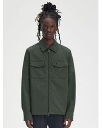 Fred Perry - Court Zip Through Overshirt - Lyst