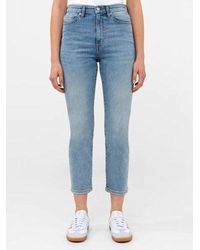 French Connection - Bleach Wash Stretch Cigarette Ankle Jean - Lyst