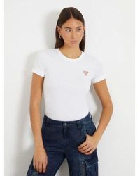 Guess - Pure Embroidered Triangle Logo T-Shirt - Lyst
