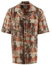 Norse Projects - Ochre Mads Relaxed Print Shirt - Lyst