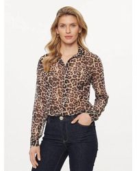 Guess - Pool Leopard Clouis Long Sleeve Shirt - Lyst