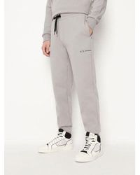 Armani Exchange - Zinc Branded Jogging Pants - Lyst