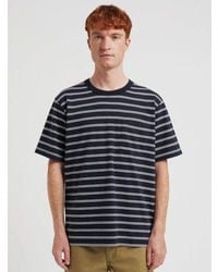 Norse Projects - Dark Holger Organic Sailor Stripe Pocket T-Shirt - Lyst