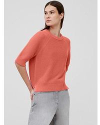 French Connection - Coral Lily Mozart Short Sleeve Jumper - Lyst