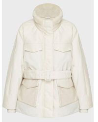 GANT - Putty Blocked Down Short Parka - Lyst