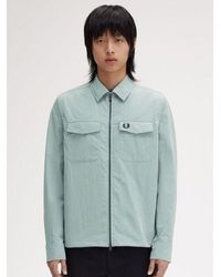 Fred Perry - Zip Through Overshirt - Lyst