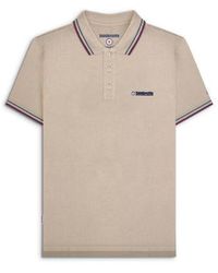 Lambretta - Stone Twin Tipped Polo Shirt - Lyst