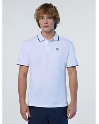 North Sails - Striped Polo Shirt - Lyst