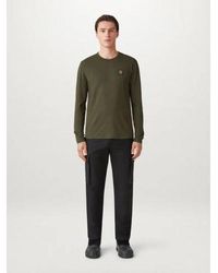 Belstaff - Tile Cotton Jersey Long Sleeve T-Shirt - Lyst