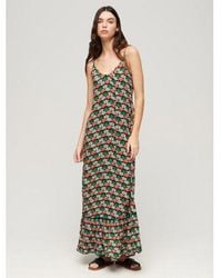 Superdry - Geo Maxi Beach Cami Dress - Lyst