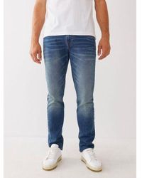 True Religion - Foum Baseline Rocco No Flap Skinny Jean - Lyst