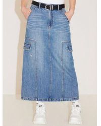 Miss Sixty - Middle Denim Skirt - Lyst