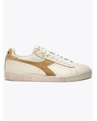 Diadora - Latte Game L Low Waxed Suede Pop Trainer - Lyst