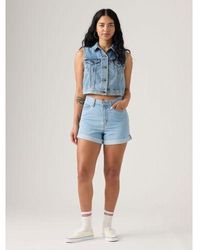 Levi's - Back To Rolled 80S Mom Short - Lyst