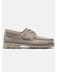 Timberland - Light Taupe Nubuck Authentic Boat Shoe - Lyst