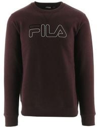 Fila - Tawny Port Jude Graphic Logo Sweatshirt - Lyst