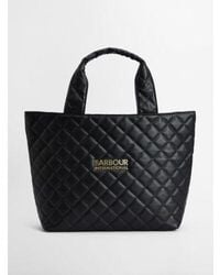 Barbour - Battersea Quilted Mini Tote Bag - Lyst