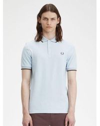 Fred Perry - Light Smoke Warm Brick Twin Tipped Polo Shirt - Lyst
