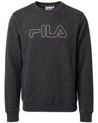 Fila - Charcoal Marl Jude Graphic Logo Sweatshirt - Lyst