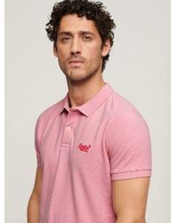 Superdry - Light Marl Classic Pique Polo Shirt - Lyst