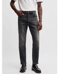 BOSS - Charcoal Maine Slim Jean - Lyst