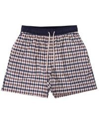 Aquascutum - Club Check Iconic Volley Swim Short - Lyst