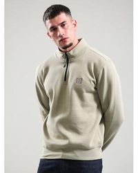 Marshall Artist - Dark Stone Marchio Quarter Zip Sweatshirt - Lyst