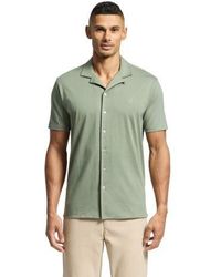 Psycho Bunny - Sea Spray Bryan Camp Collar Short Sleeve Shirt - Lyst