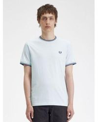 Fred Perry - Light Ice Midnight Twin Tipped T-Shirt - Lyst