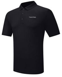 Calvin Klein - Cotton Blend Stretch Polo Shirt - Lyst