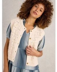 White Stuff - Light Natural Anna Stitch Tank Top - Lyst