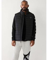 TRUE RELIGION - Jet Horseshoe Puffer Vest - Lyst