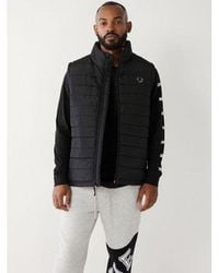 TRUE RELIGION - Jet Horseshoe Puffer Vest - Lyst